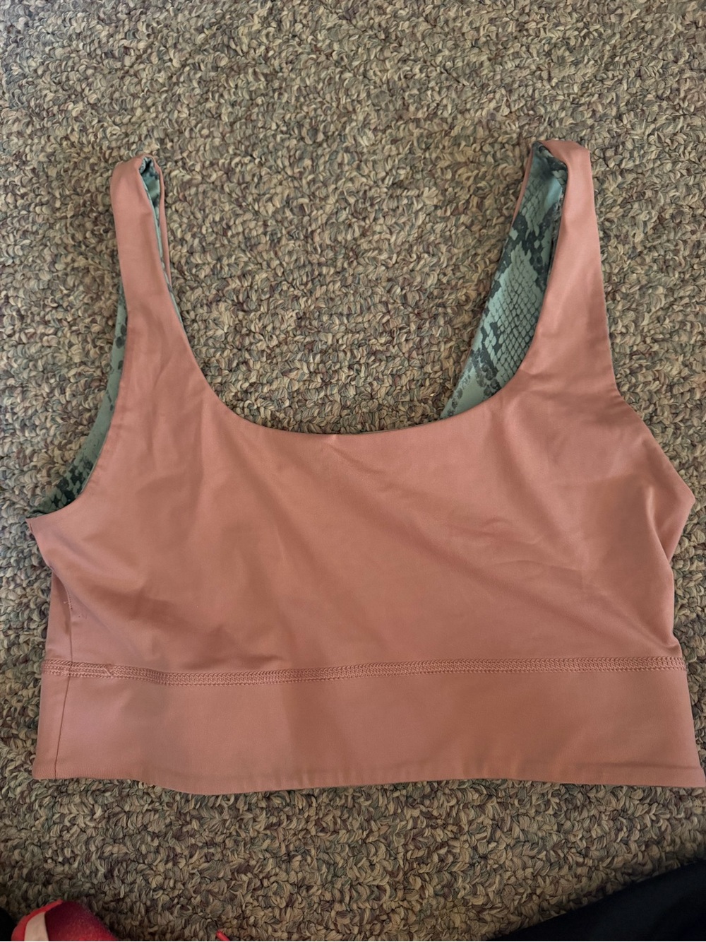 Fabletics reversible Women’s Dusty Rose Scoop Neck Bralette